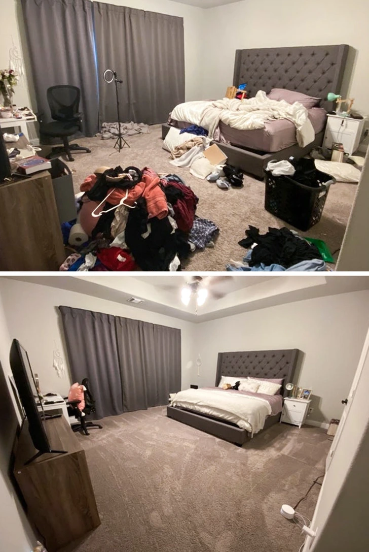 Antes e depois de um quarto